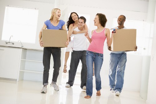 Student removals in Paddington with boxes ready for transport