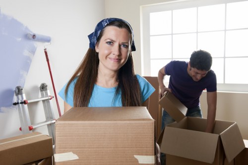 Removal team loading business contents during a Paddington office move
