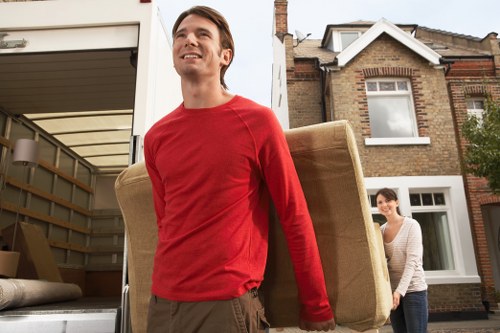 Residential furniture moving in a Paddington apartment building