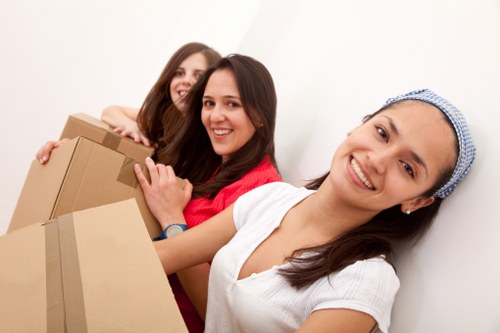 Careful loading of furniture during house removals in Paddington