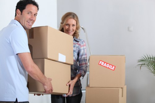 Careful loading of furniture and boxes for a Paddington house move