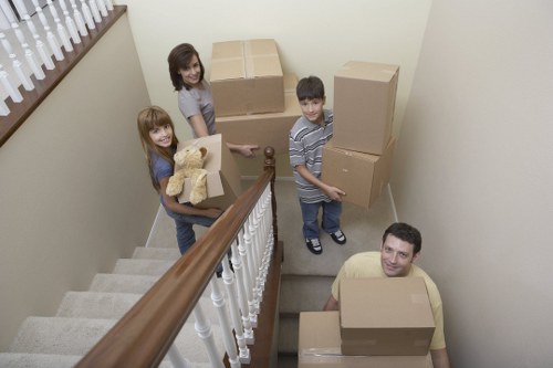 Apartment move support in Paddington with boxes and household items